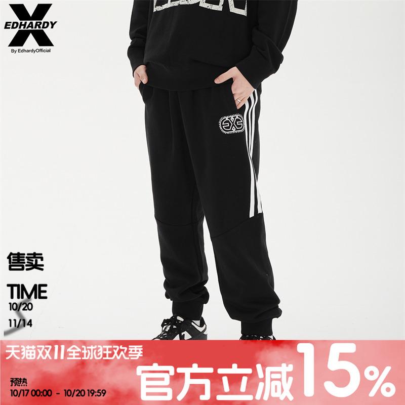 秋季潮牌烫钻运动EdHardyX