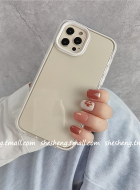 ins新款白色边框oppo A72手机壳A53防摔A55硅胶A32创意A9全包A11x三合一findx3软K9pro透明x5男女A57简约个性