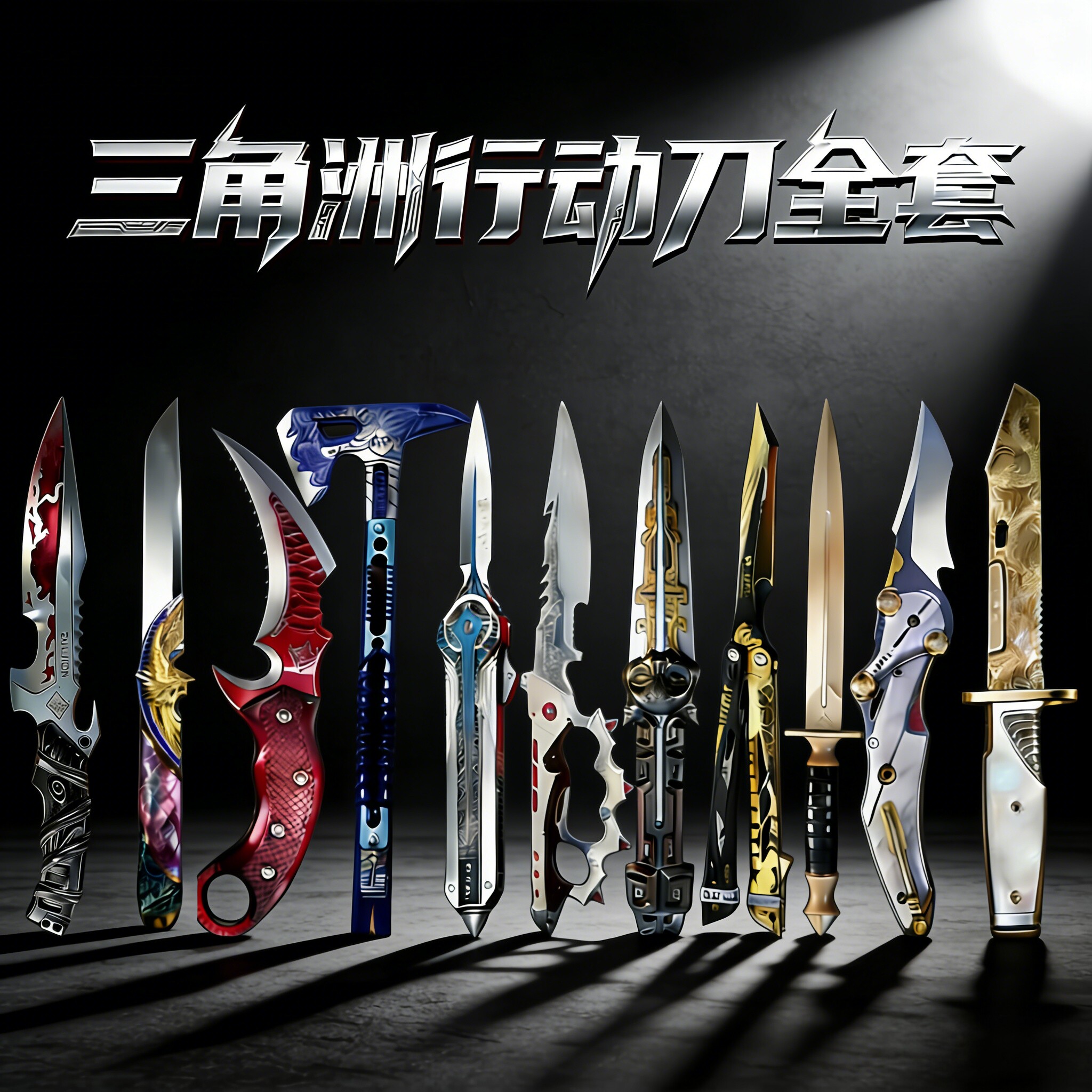 三角洲行动周边暗星刀处刑者北极星影锋模型合金玩具全套装未开刃