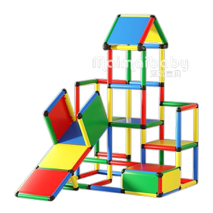 40*40CM 百变攀爬架感官垫液体彩砖qua拼图地垫液体地板dro拼图垫