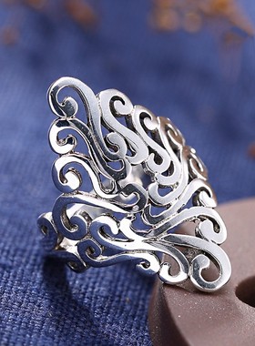 国风潮铜镀银手工饰品