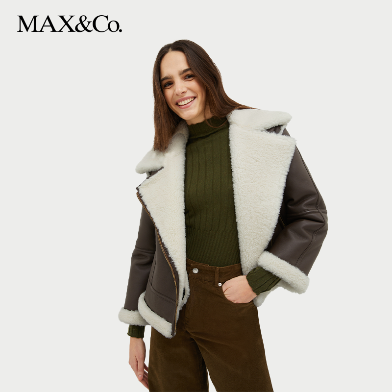 MAX&Co.机车风格短款夹克
