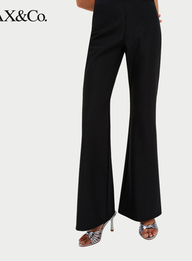 MAX&Co.春夏平纹针织喇叭长裤6781014402maxco