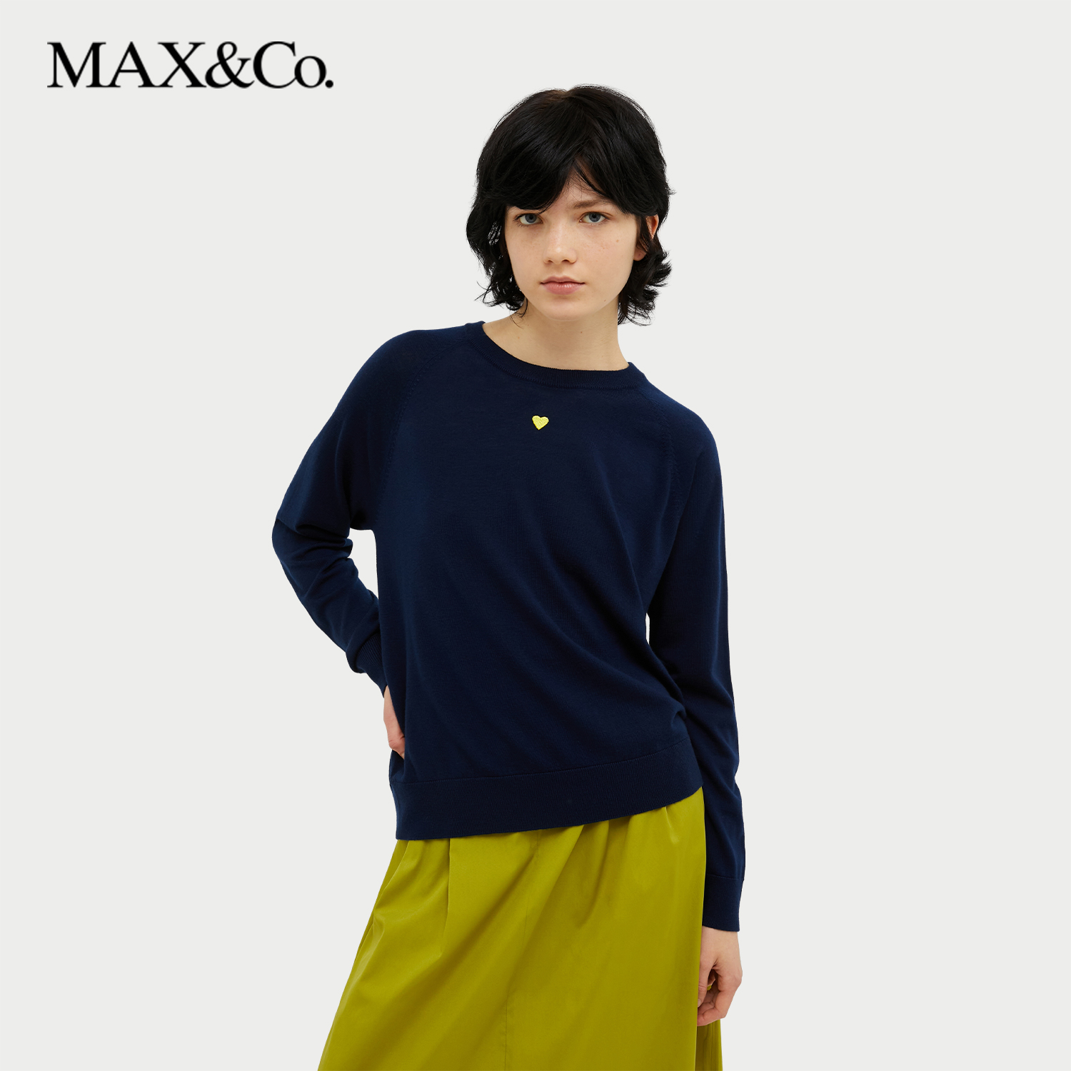 MAX&Co.女装美利奴羊毛套头衫8369954402maxco