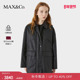 拼接涂层华达呢夹克6486015402 MAX&Co.25秋冬新品 季 末甄选