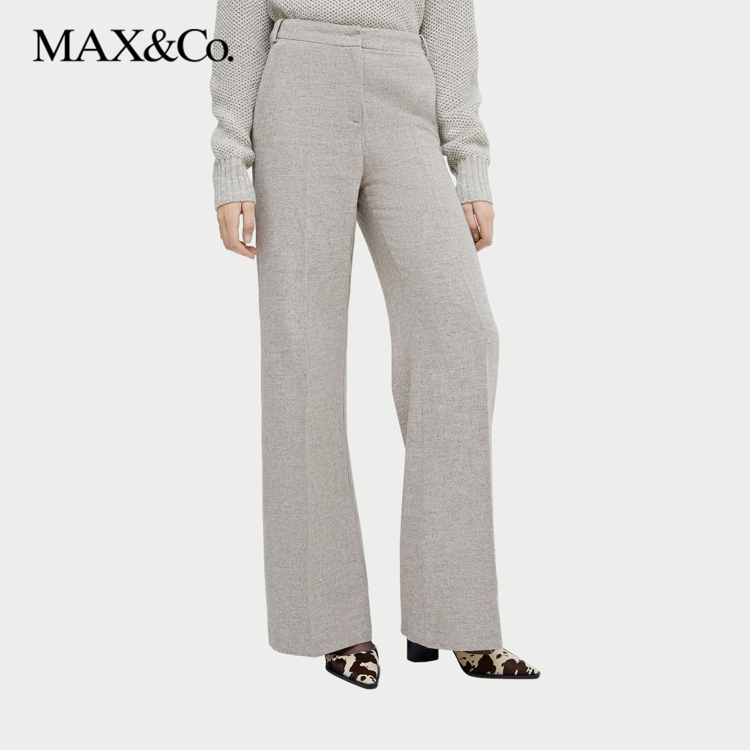 MAX&Co.秋冬原色棉毛混纺长裤6136054402,女装/女士精品,休闲裤,淘宝优惠券,粉丝福利购,淘宝优惠卷
