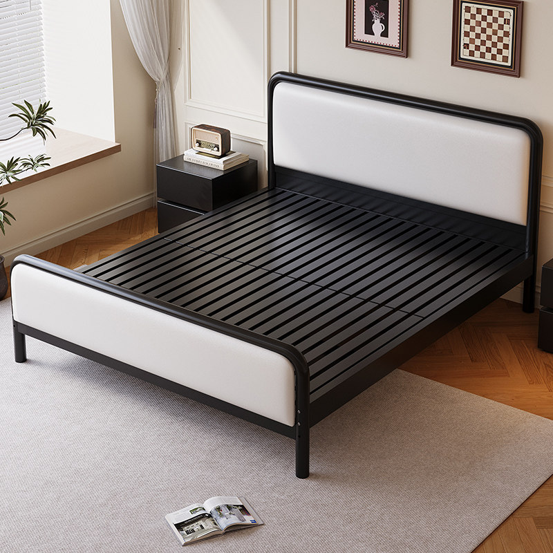 铁艺床双人床家用卧室1.8米铁床加粗加厚加固铁架床1.5简易单人床