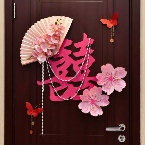 婚房布置结婚卧室房门装