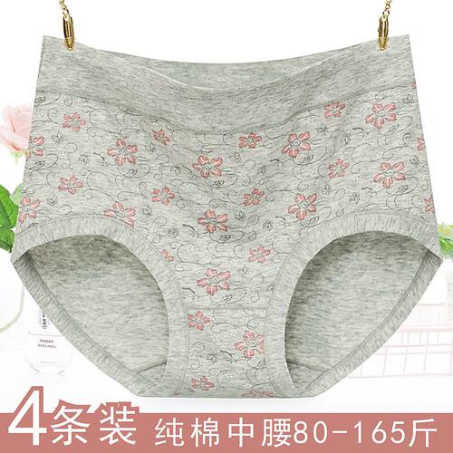四季可穿新款中腰纯棉内