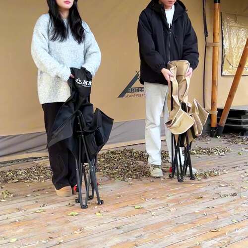 户外折叠椅加高靠背可调