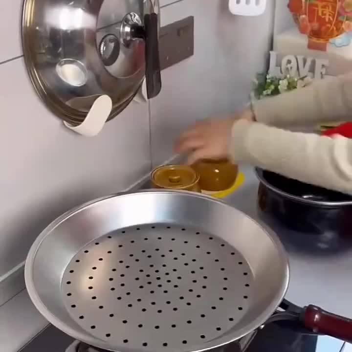 德国316炒锅隔水蒸蒸屉架
