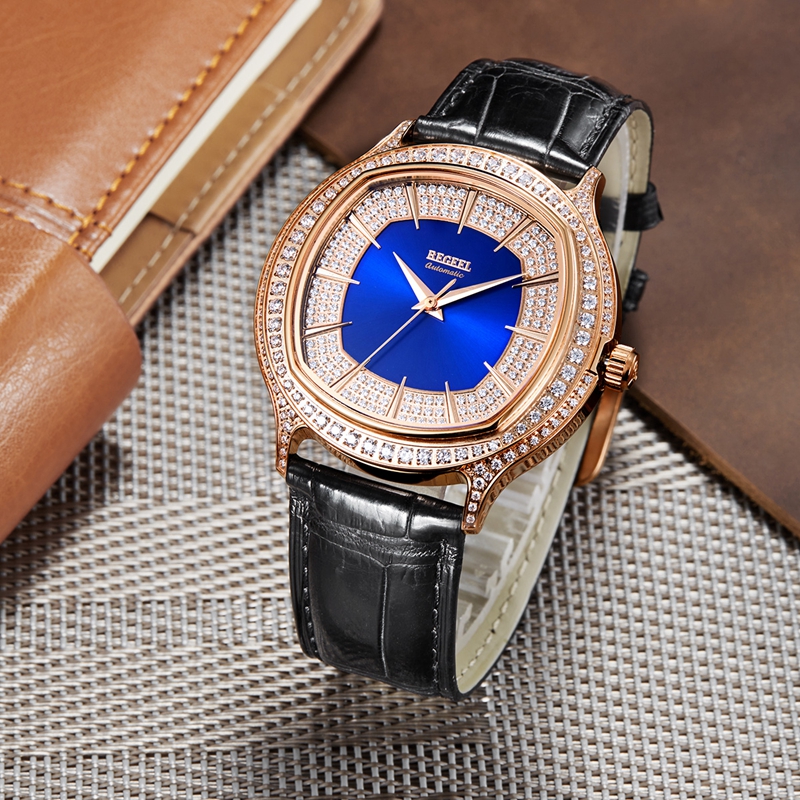 宾爵瑞士进口机芯大表盘机械表男