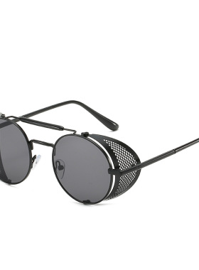 日系CherryKoko欧美新款蒸汽朋克眼镜个性挡风墨镜太阳眼镜 复古