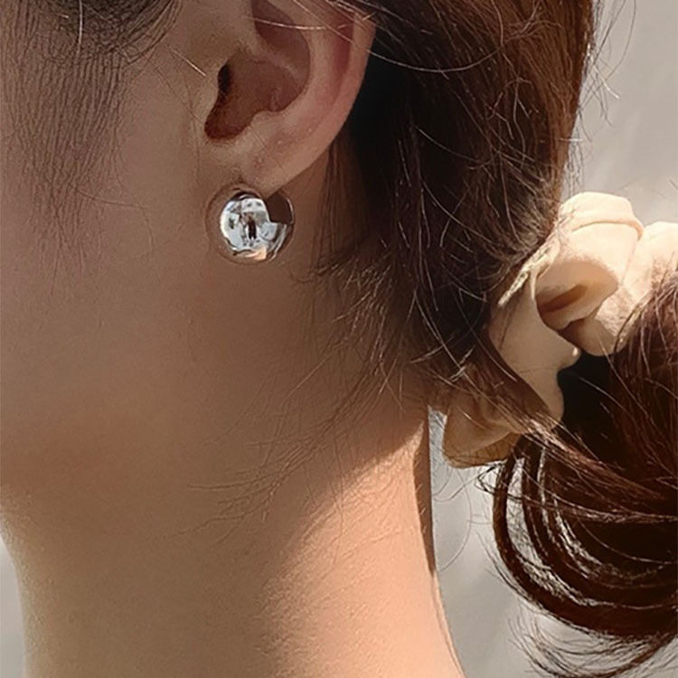 日系cherrykoko韩国fever小金球耳环轻奢气质个性高级感法式设计