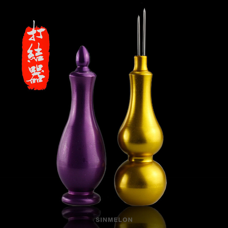子线打结器铝合金属 钓鱼鱼线打结器绑子线挑针双头拔针