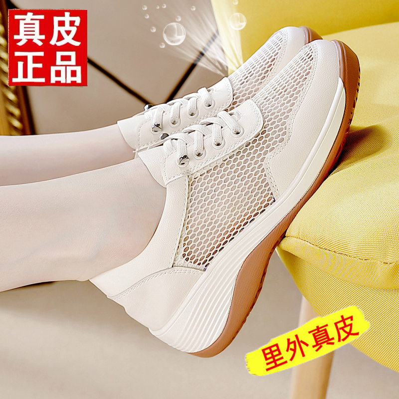 达芙尼断码特价网鞋网面小白鞋女