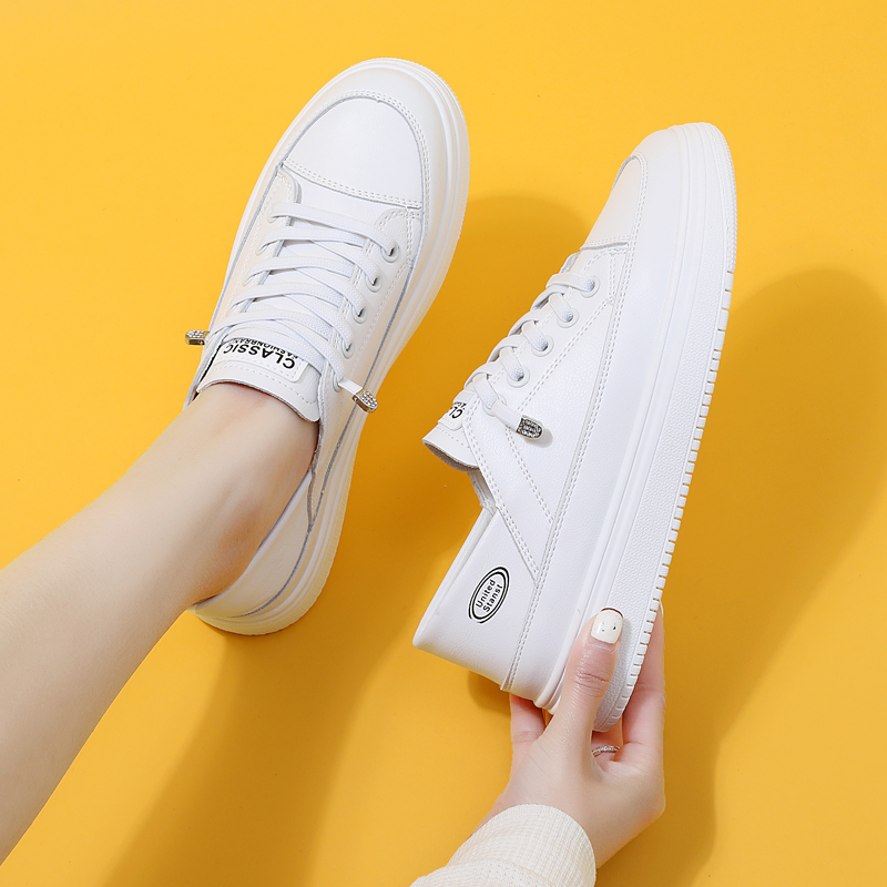 品牌断码特价高品质小白鞋女