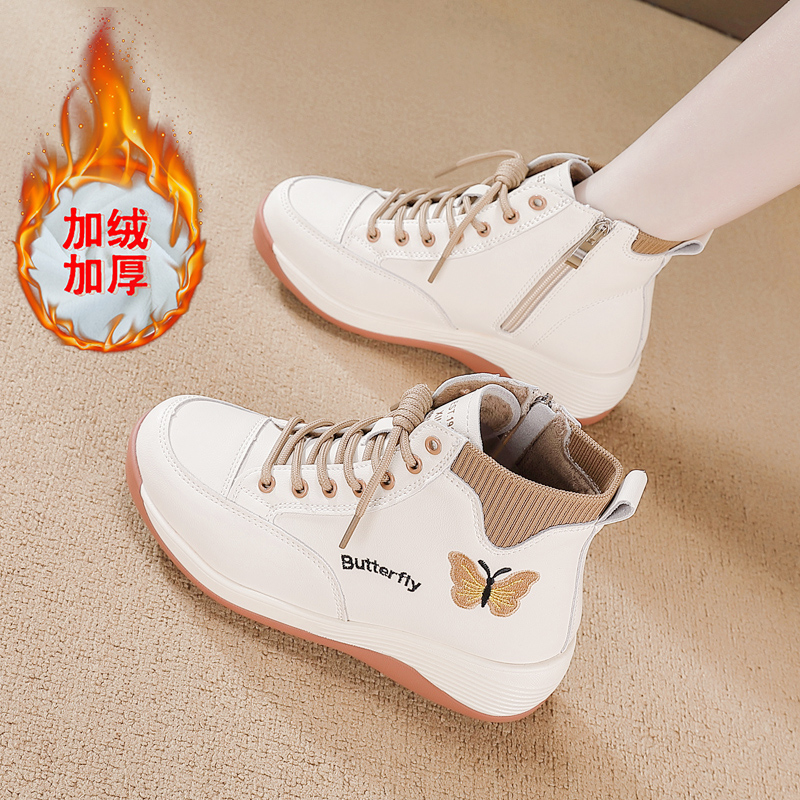 达芙尼真皮高帮鞋马丁靴休闲短靴