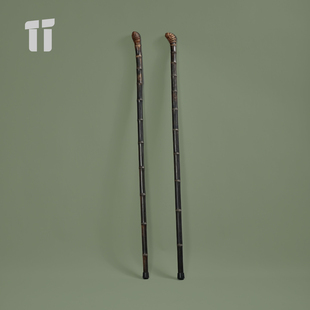 手工紫竹根登山仗手杖拐杖徒步爬山手工拐棍老人礼物竹杖