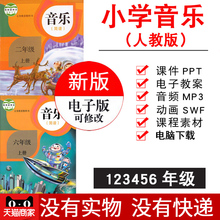 人小学音乐一二三四五六年级上下册电子教案课本动画课件PPT课件