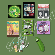 瑞克和莫蒂动画海报冰箱贴电影磁贴装饰周边创意原创亚克力礼物