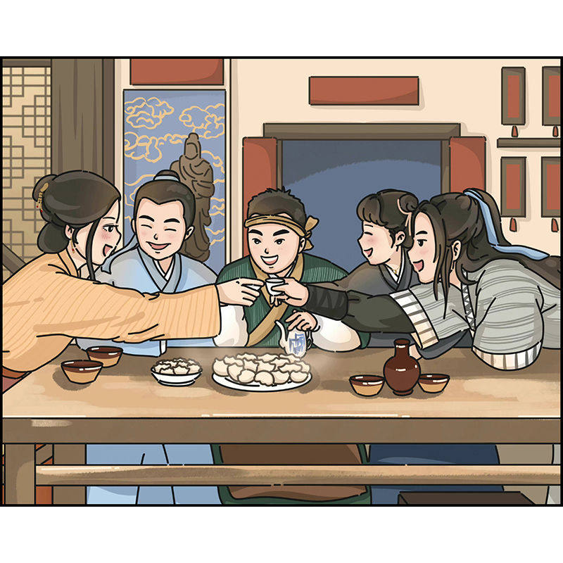 武林外传周边全家福diy数字油画客厅卧室房间装饰画手工填色画画