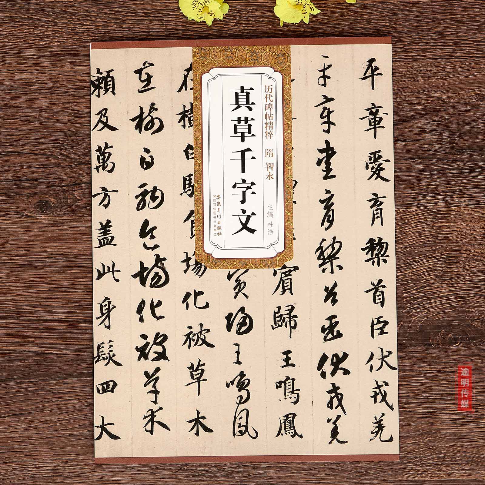 智永真草千字文书法字帖历代碑帖精粹草书字帖毛笔书法智勇真书千字文_虎窝淘