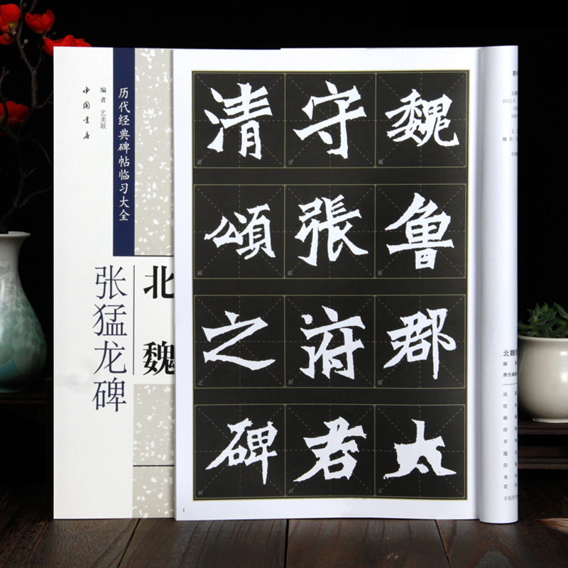 北魏张猛龙碑字帖 历代经典碑帖临习大全 米字格 魏碑毛笔书法字帖