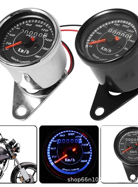 摩托车仪表复古改装仪表小码表公里表草上飞DIO铁马400单里程表