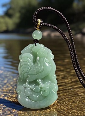 翡翠吊坠十二生肖天然a货男女本命年玉鼠牛虎兔龙蛇马羊猴鸡狗猪