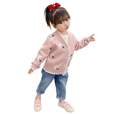 开衫女童2022韩版秋季