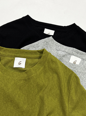 Roku(6)天竺棉麻面料 日本小众高端 显瘦舒适透气短袖圆领T恤上衣