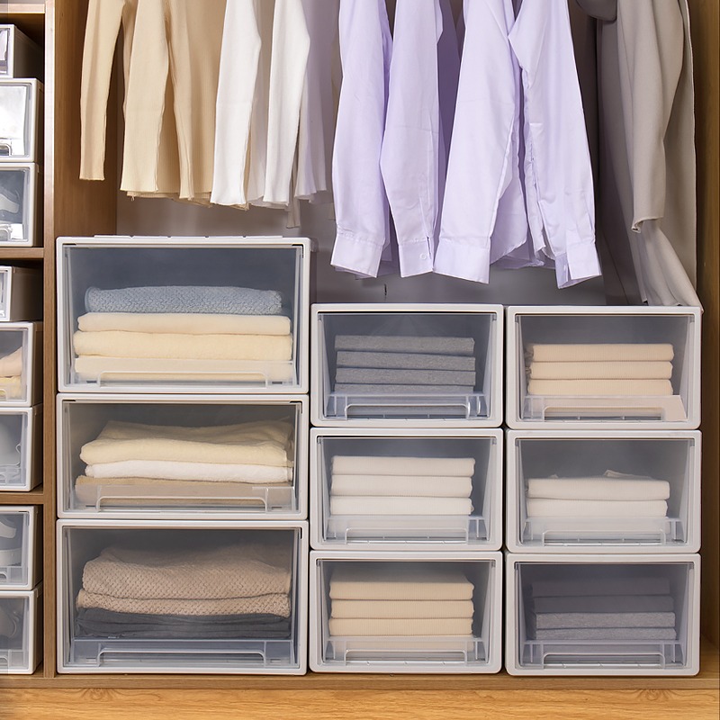 衣柜抽屉式衣物收纳盒分层收纳箱