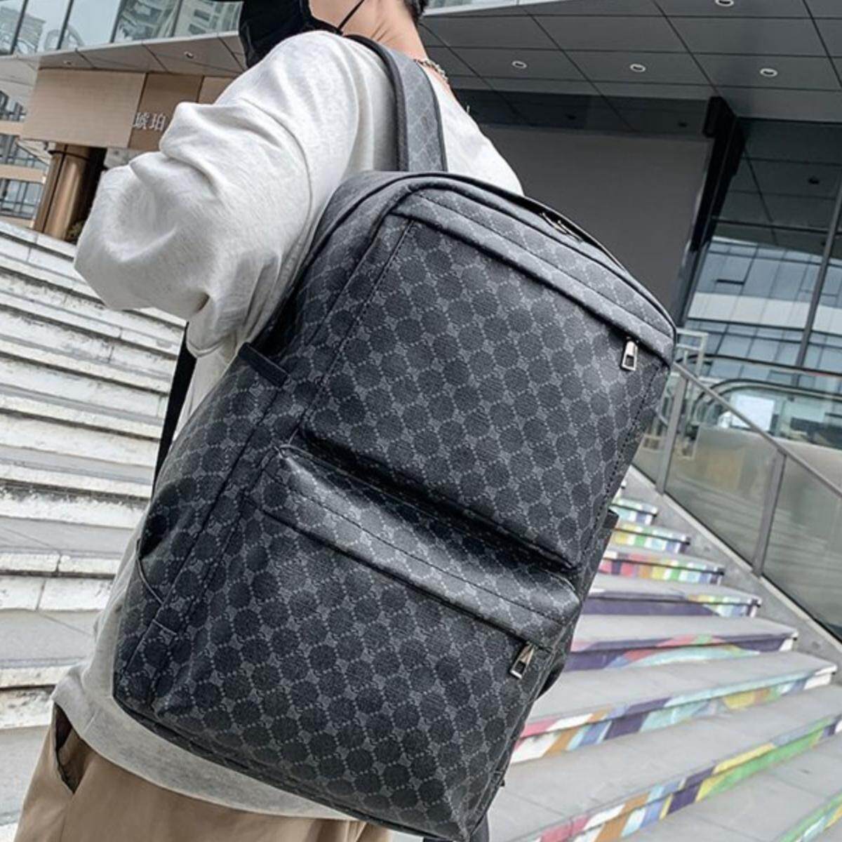 大学生旅行皮质校园双肩包