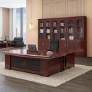 大班台总裁老板桌办公室中式 办公电脑桌简约现代主管经理桌椅组合