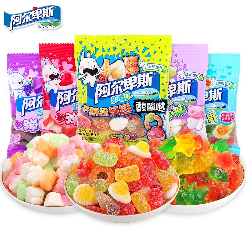 乐Q软糖果汁50g水果熊猫零食