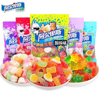乐Q软糖果汁50g水果熊猫零食