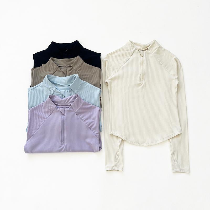 半拉链瑜伽训练健身服