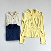 瑜伽服外套女春秋修身 专业速干速干透气跑步弹力显瘦健身运动服