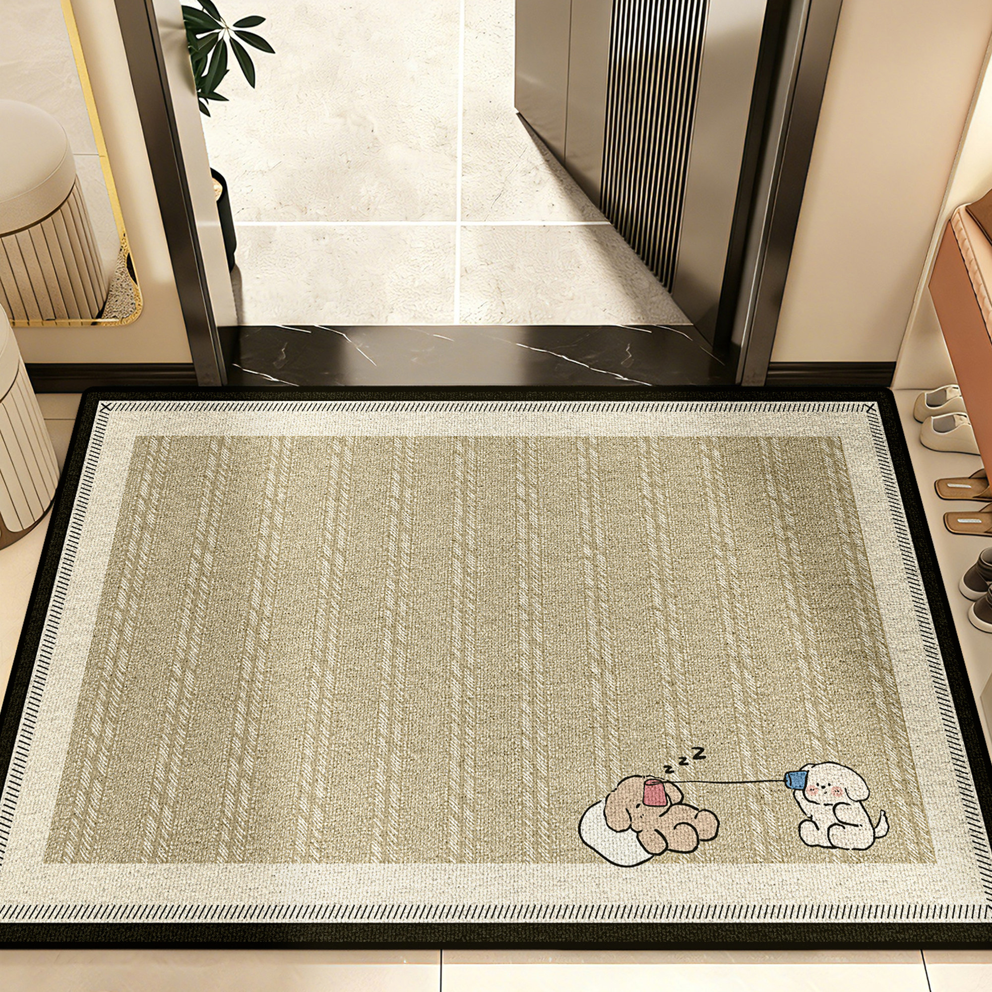 高级感入户门地垫进门门垫2025新款脚垫玄关防滑耐脏地毯可裁剪,居家布艺,入户地垫,淘宝优惠券,粉丝福利购,淘宝优惠卷