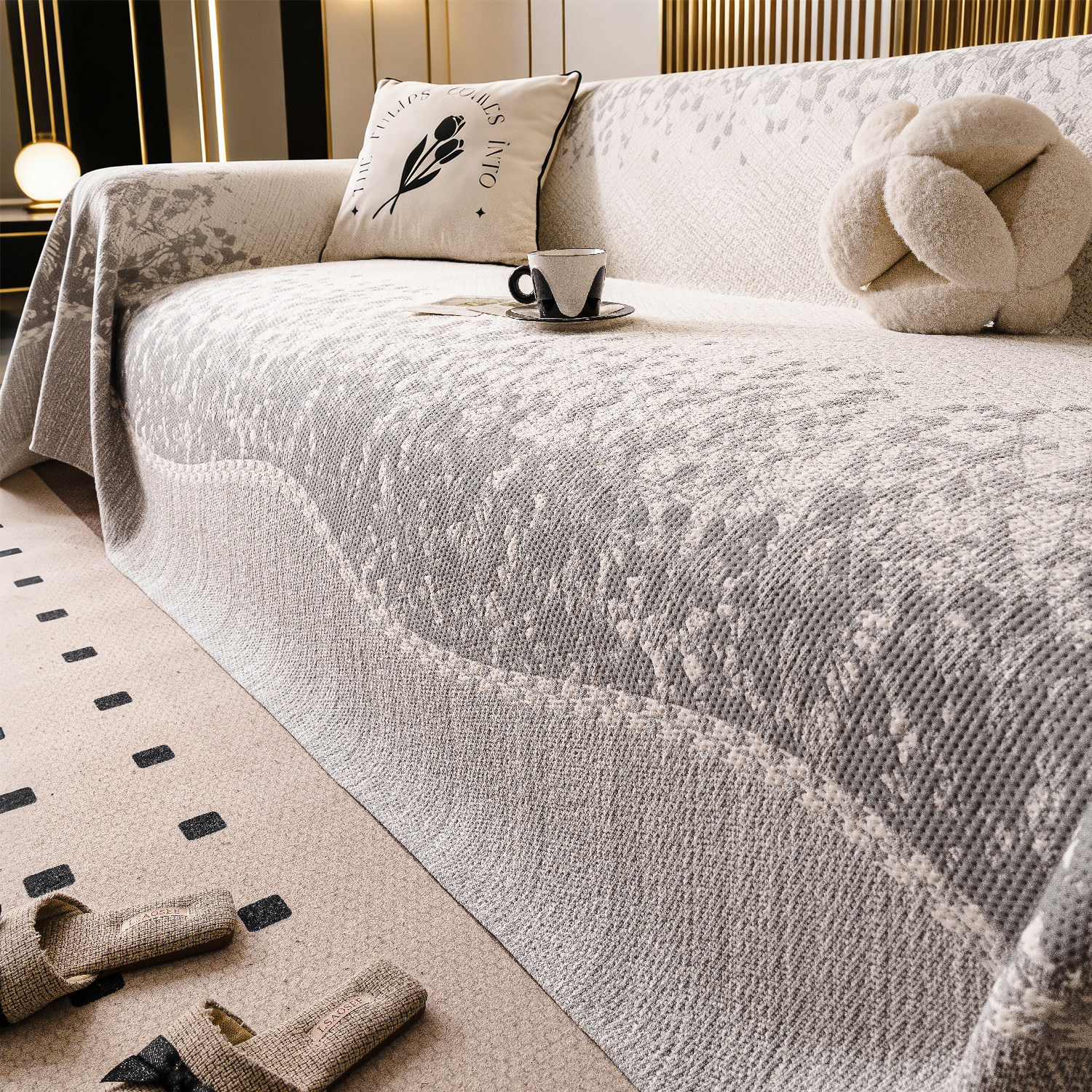 2026新款四季通用沙发盖布轻奢高级感太空棉沙发巾一整张防滑全包,居家布艺,沙发垫,淘宝优惠券,粉丝福利购,淘宝优惠卷