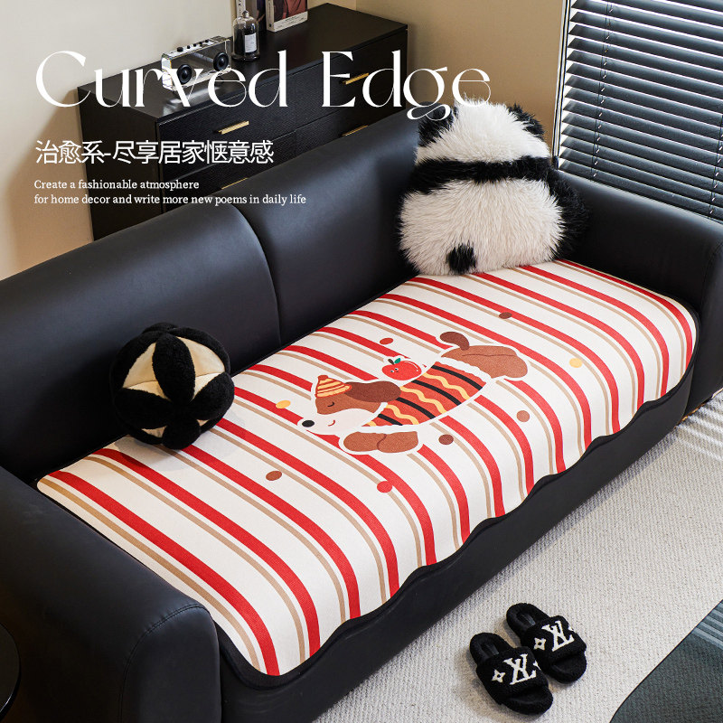 卡通异形沙发坐垫子2026新款四季通用一片式防滑直排沙发套罩盖布