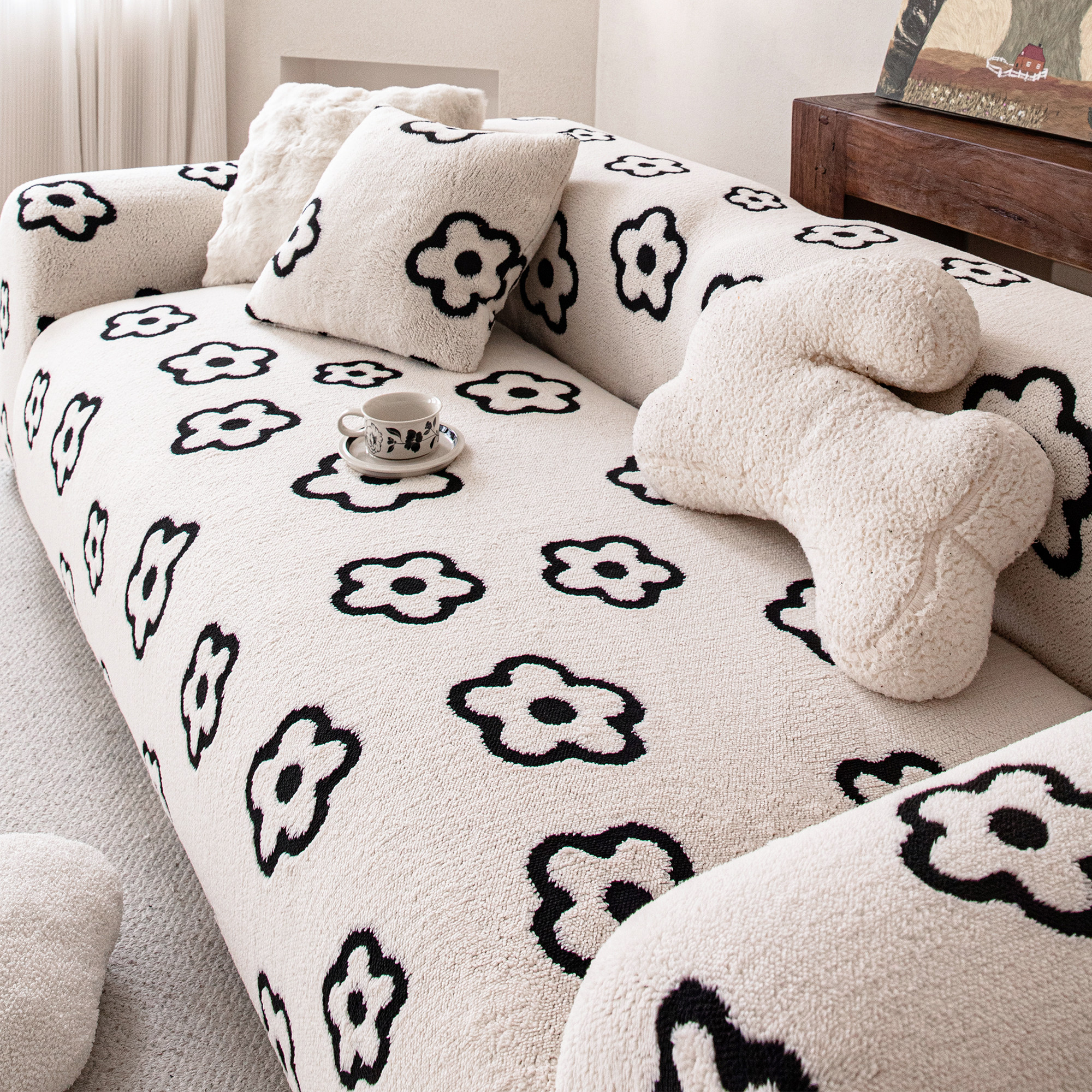 霏彩防猫抓高档全包沙发套罩一体式一二三沙发罩懒人沙发保护套罩,居家布艺,沙发套,淘宝优惠券,粉丝福利购,淘宝优惠卷