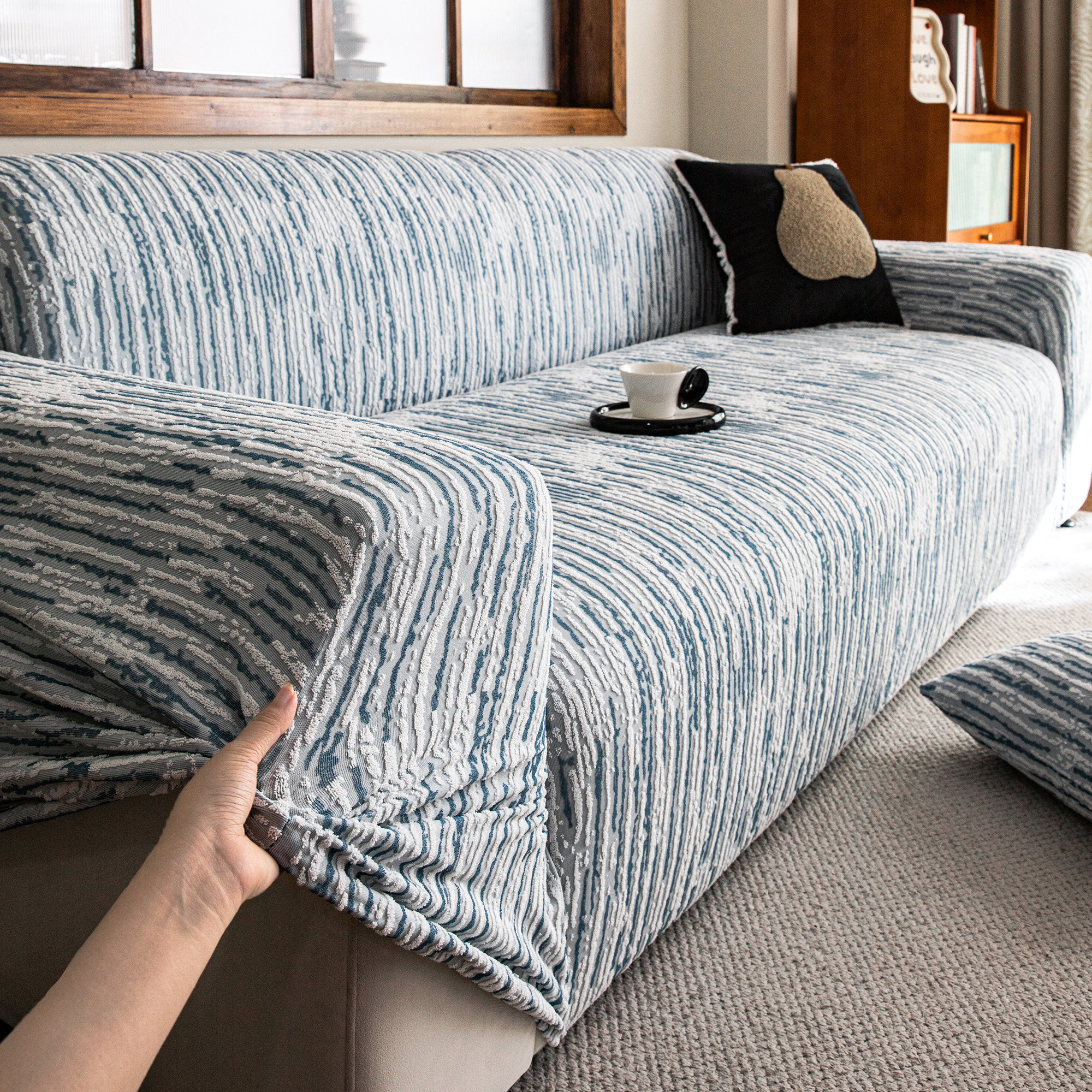 霏彩沙发套罩四季通用2026新款弹力沙发罩全包保护套罩防猫抓盖布