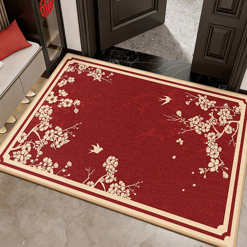 霏彩地垫入户门垫红色