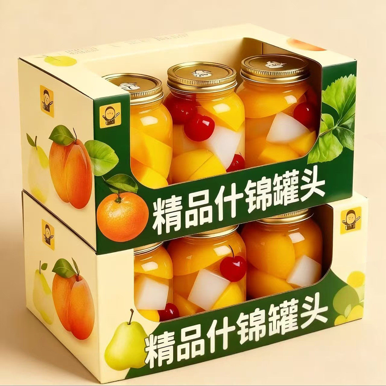 】什锦罐头500g/瓶混合口味