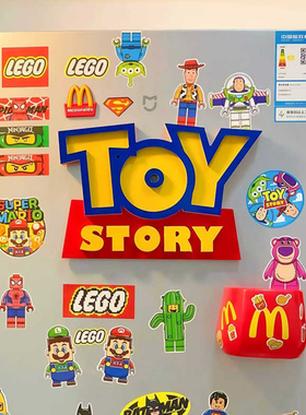 侘意思 多巴胺！磁吸TOY STORY玩具总动员招牌门贴冰箱贴装饰摆件