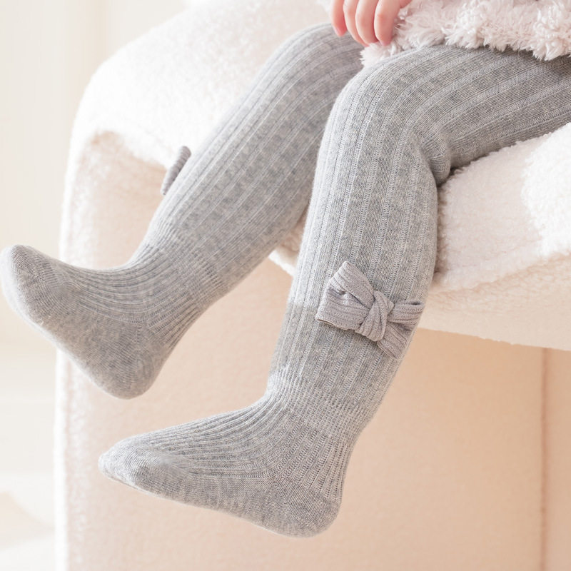 婴儿连裤袜冬款加厚大PP宝宝打底裤袜加绒棉保暖连脚女童连体袜子