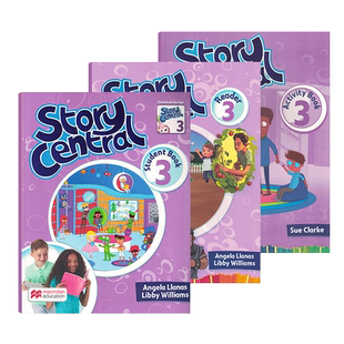包邮原版Story Central 3级别套装 英国麦克米伦 少儿小学英语教材 含书本 练习册 故事书 学生账号故事性教材书 日常生活主题词汇
