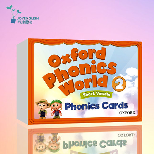 现货包邮牛津幼少儿英语教材opw配套卡片oxford phonics world2级别 图文卡片教学大卡字母